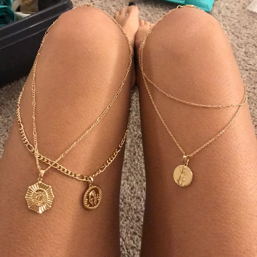 Forever 21 layering necklaces